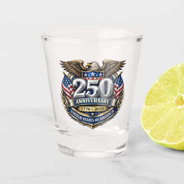 Verre A Shot 250e anniversaire des États-Unis (Devant)