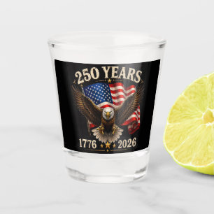 Verre A Shot 250e anniversaire USA aigle patriotique 250e