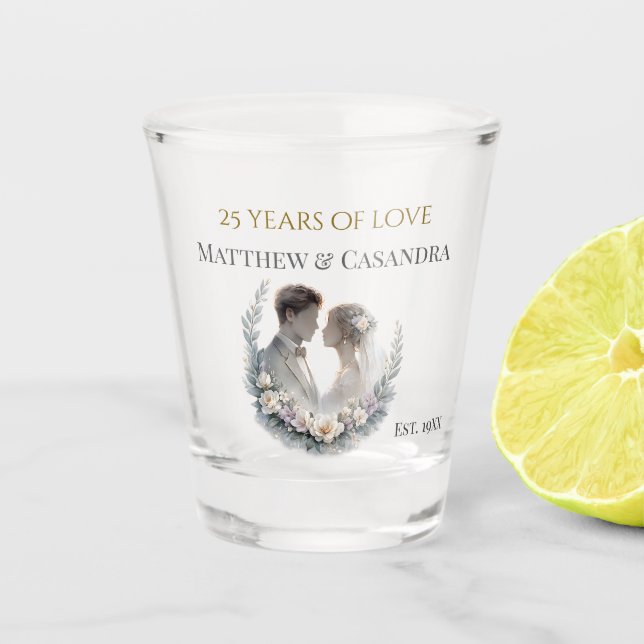 Verre A Shot 25th Wedding Anniversary Heirloom Celebration (Devant)
