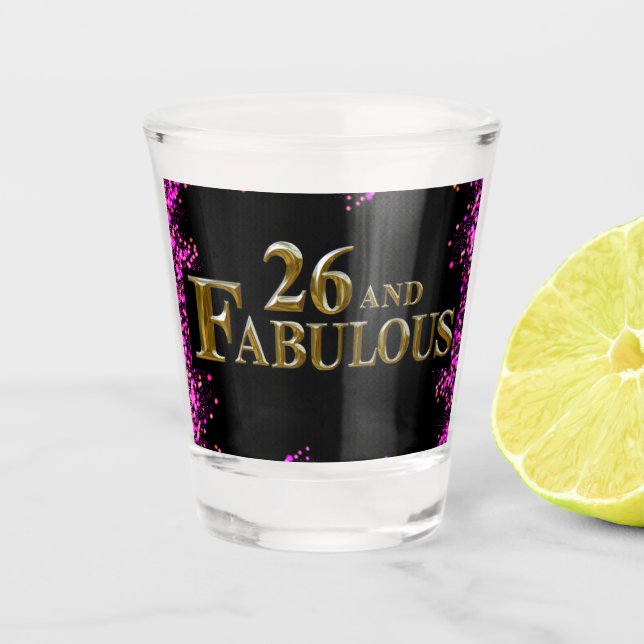 Verre A Shot 26e anniversaire  (Devant)