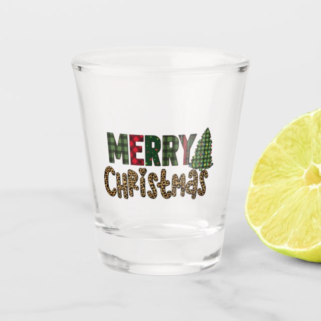 Verre A Shot 2 de Set 3 Cute Drinkware | Boire Noël (Devant)
