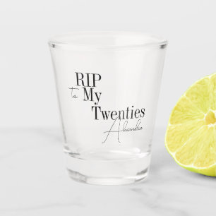 Verre A Shot 30e anniversaire de la fête RIP 20s Minimal