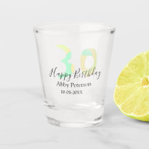 30e anniversaire lettre gras pastel jaune noir ret