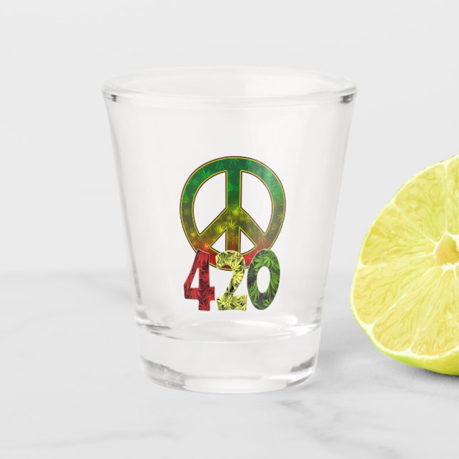 Verre A Shot 4 20 Paix (Devant)