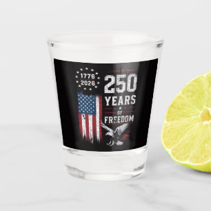 Verre A Shot 4 juillet Drapeau américain patriotique États-Unis