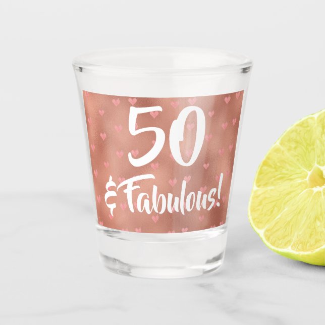 Verre A Shot 50 et Fabuleux anniversaire (Devant)