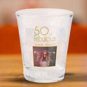Verre A Shot 50 et Fabulous Photo 50e anniversaire
