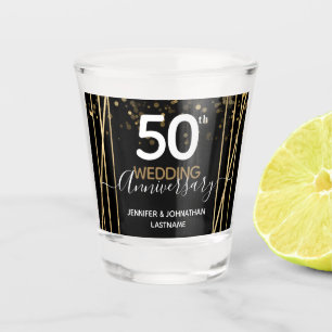 Verre A Shot 50e Anniversaire Frontière Or