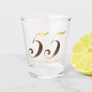 Verre A Shot 55e anniversaire du Mariage Emeraude