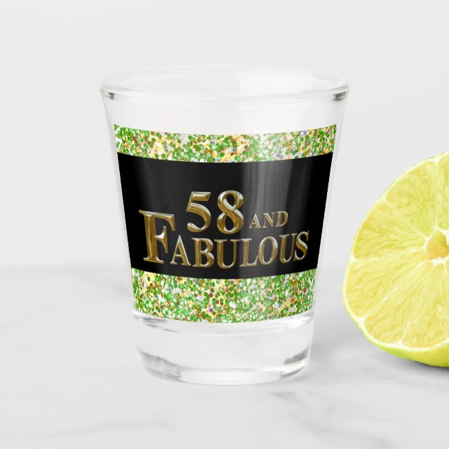 Verre A Shot 58e anniversaire  (Devant)