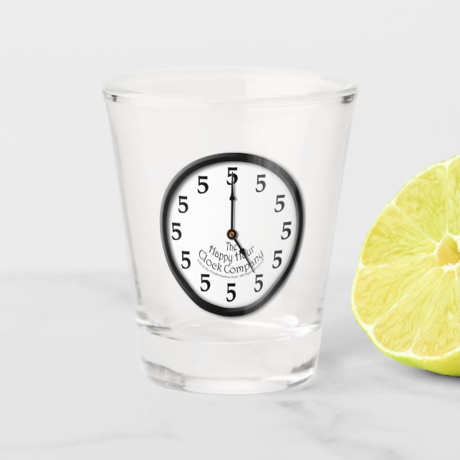 Verre A Shot 5 heures sont heure heureuse (Devant)