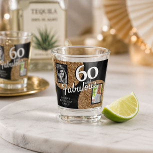 Verre A Shot 60 et Fabuleux Paillettes Dorées 2 Photo 60e Anniv