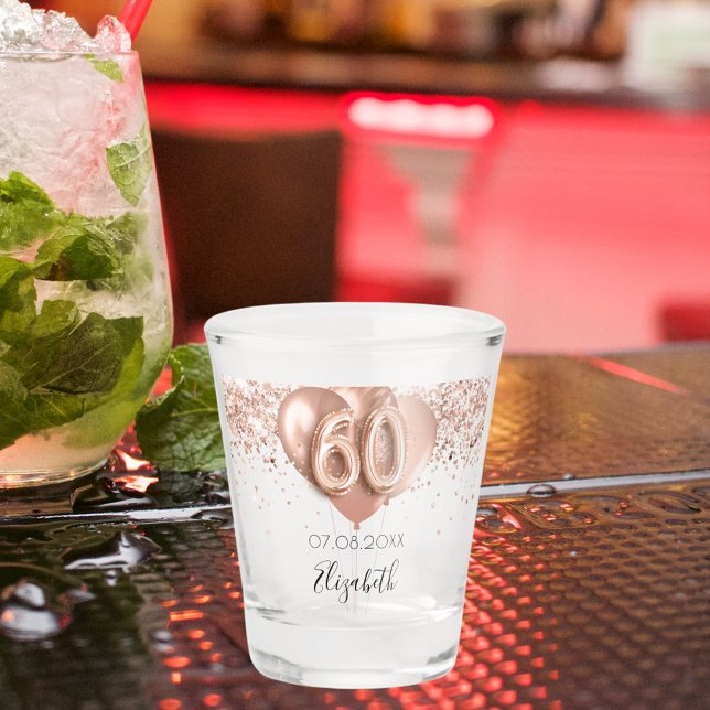 Verre A Shot 60e anniversaire rose nom des ballons d'or (Créateur téléchargé)