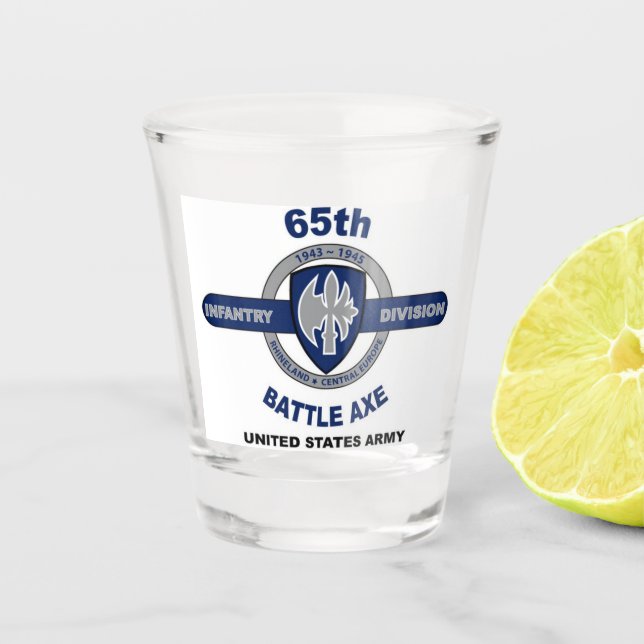 Verre A Shot 65e division d'infanterie (Devant)