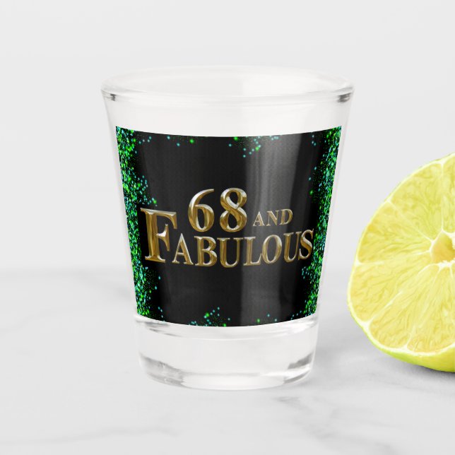 Verre A Shot 68e anniversaire  (Devant)