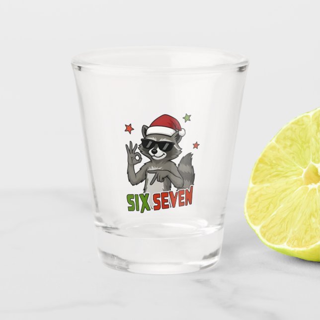 Verre A Shot  6 7 Six Seven Main Génération Z Alpha Raton d'Amé (Devant)