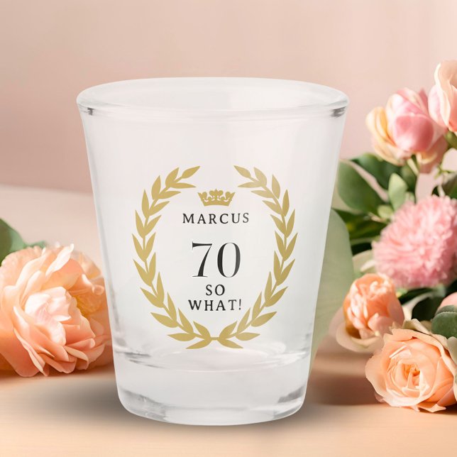 Verre A Shot 70 Alors, quel drôle Laurel Wreath Crown 70e anniv (Créateur téléchargé)