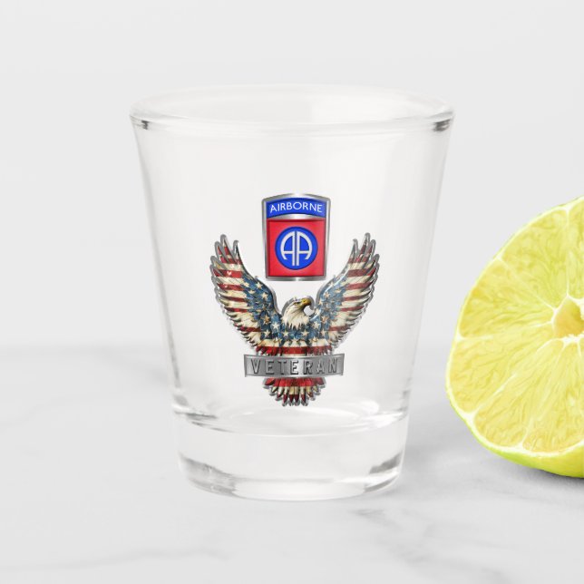 Verre A Shot 82e division aéroportée Vétéran (Devant)