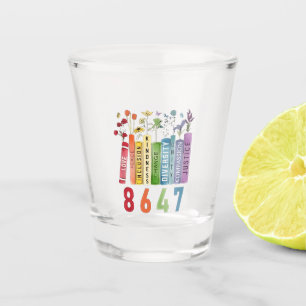 Verre A Shot 8647 Subtle Anti Trump Anti MAGA 86 47 Floral LGBT