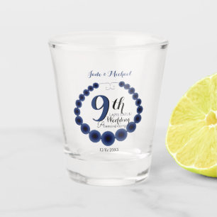 Verre A Shot 9e anniversaire du Mariage Lapis Lazuli