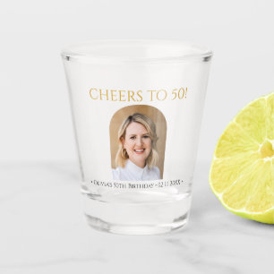 Verre A Shot À la cinquantaine - Verre à shot personnalisé pour