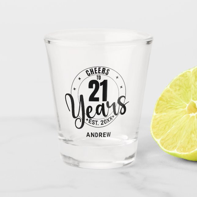 VERRE A SHOT À LA SANTÉ POUR 21 ANS (Devant)
