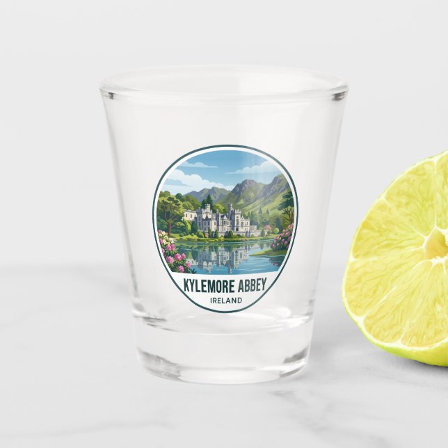 Verre A Shot Abbaye de Kylemore Irlande (Devant)