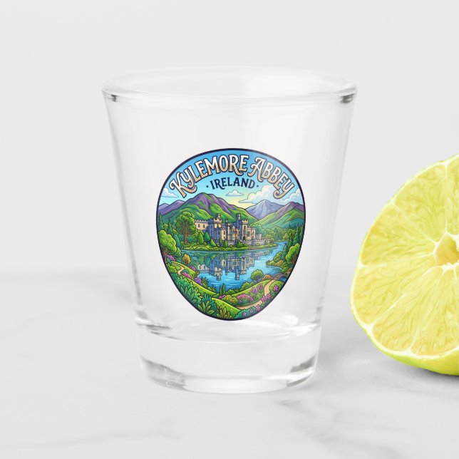 Verre A Shot Abbaye de Kylemore Irlande (Devant)