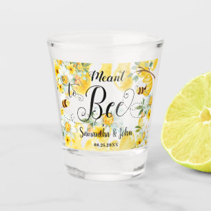 Verre A Shot Abeilles de miel Jaune Mariage floral Signifie Abe