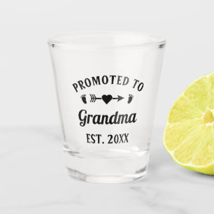 Verre A Shot Abuela Nonna Nanna Grand-Mère Promue À Grand-Mère