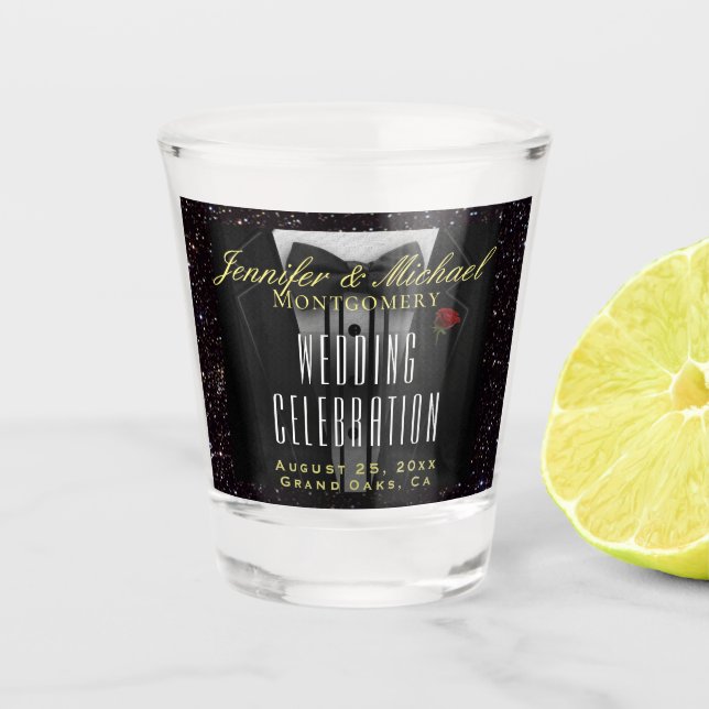 Verre A Shot Accueil de mariage (Devant)