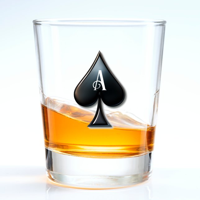 Verre A Shot Ace of Spades Casino Deck of Playing Cards (ace of spades shot glass)