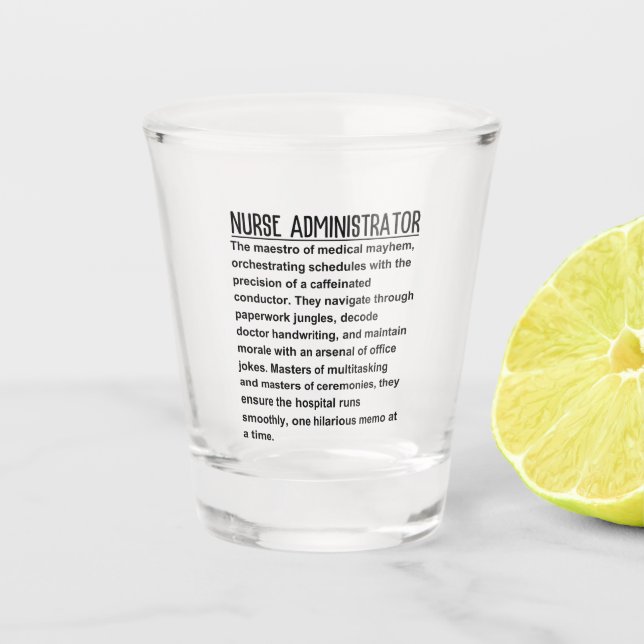 Verre A Shot Administrateur infirmier (Devant)