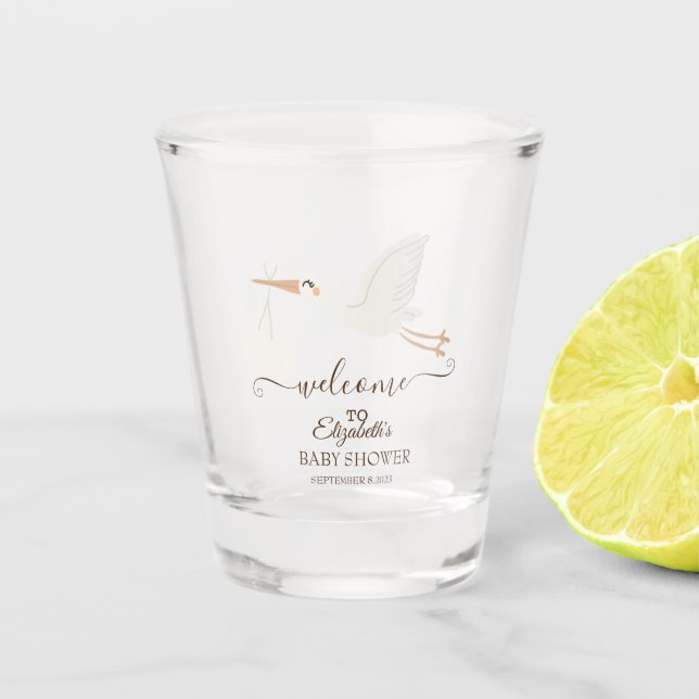 Verre A Shot adorable petite cigogne (Devant)