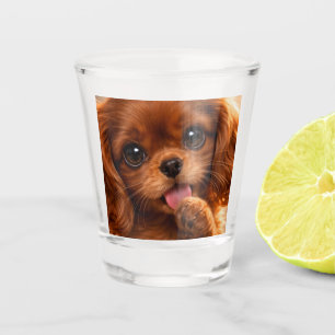 Verre A Shot Adorable Ruby Cavalier Spaniel