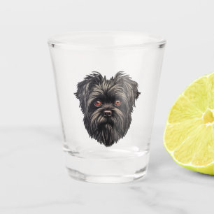 Verre A Shot Affenpinscher Monkey Dog Affens Terrier