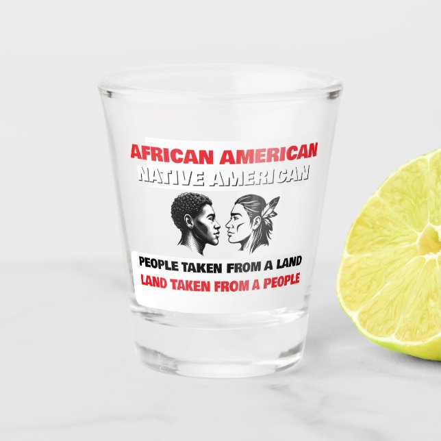 Verre A Shot Afro-Américains et Amérindiens (Devant)