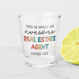 Verre A Shot Agent Immobilier Drôle Awesome Realtor Cadeaux