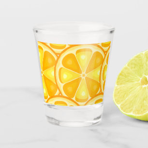 Verre A Shot Agrumes TROPICALES FRUITS D'ÉTÉ Citrons d'orange