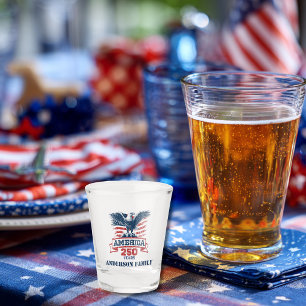 Verre A Shot Aigle Américain Patriotique Joyux 250e Anniversair