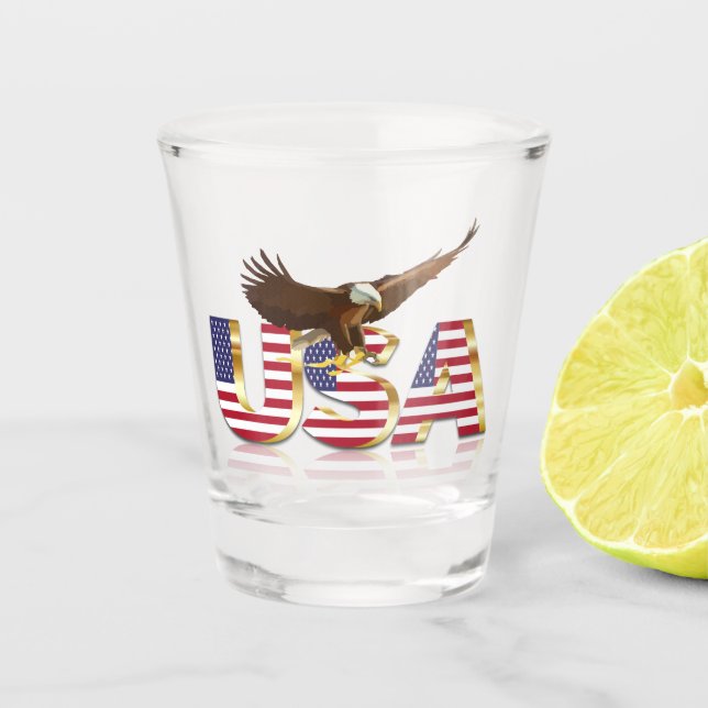 Verre A Shot Aigle de Bald (Devant)