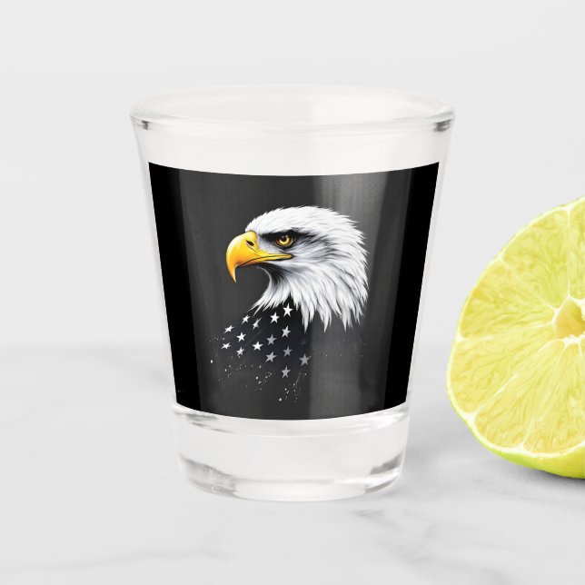 Verre A Shot Aigle de la Liberté  (Devant)