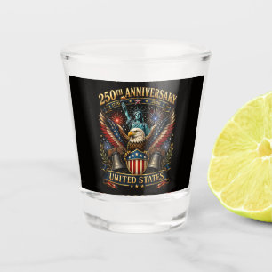 Verre A Shot Aigle patriotique du 250e anniversaire des États-U