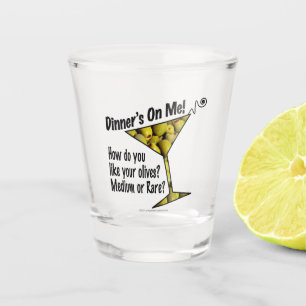 Verre A Shot Aimez-vous vos olives moyennes ou rares? Cocktail
