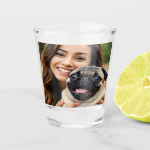 Verre A Shot Ajouter une photo de Pug Personnaliser