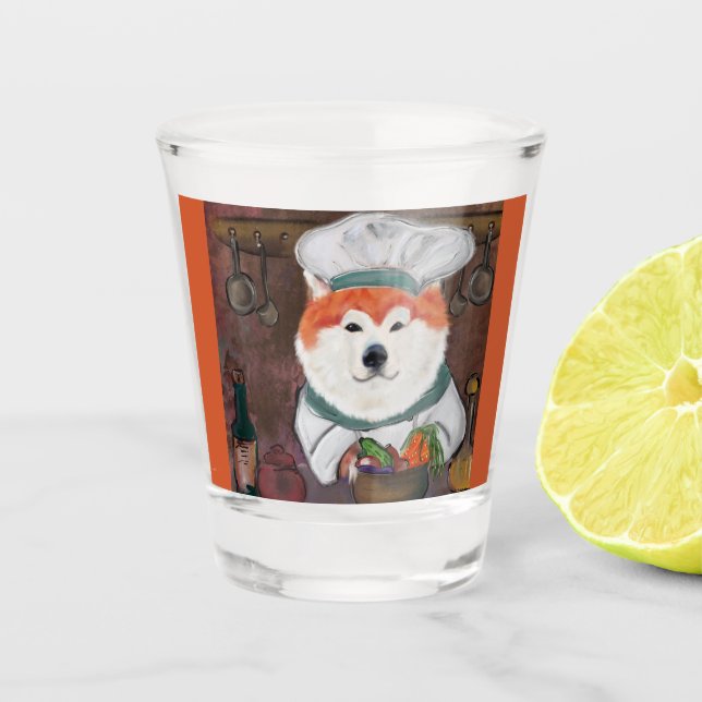 Verre A Shot Akita     (Devant)