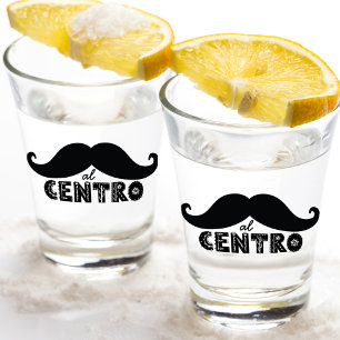 Verre A Shot Al Centro Cool Mexicain Moustache Typographie