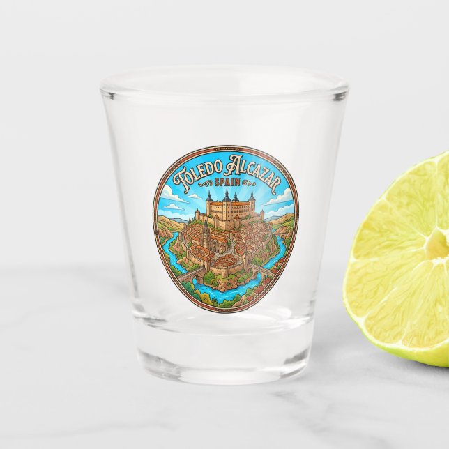 Verre A Shot Alcázar de Tolède Espagne (Devant)