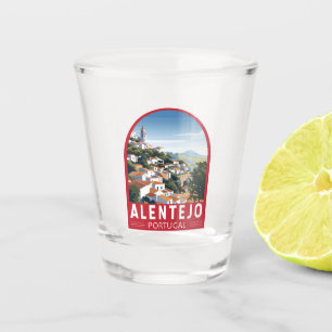 Verre A Shot Alentejo Portugal Travel Art Vintage