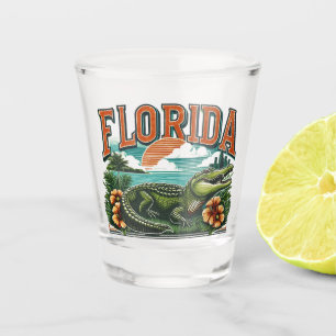 Verre A Shot Alligator de Floride rétro